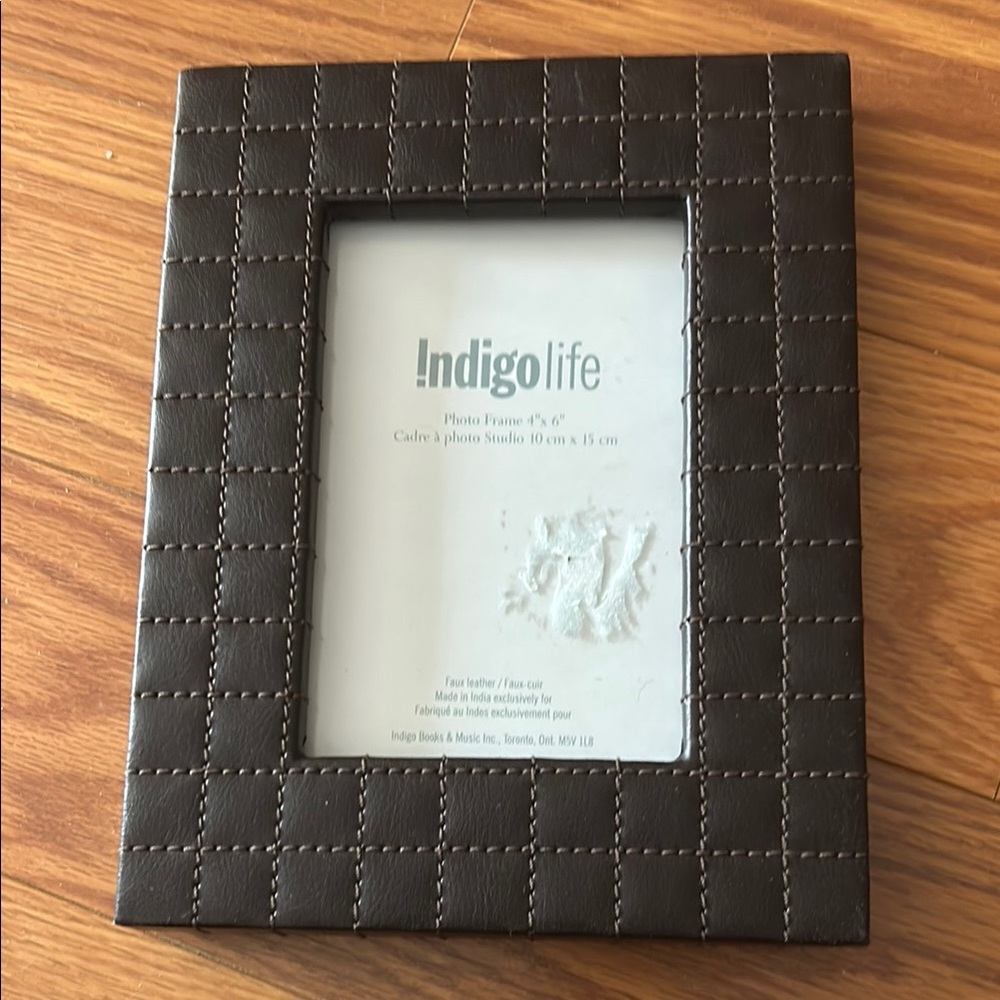Indigo Life Brown Leather Photo Frame